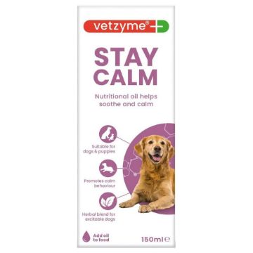 Picture of Vetzyme Stay Calm Nutritional Oil 150ml x 1