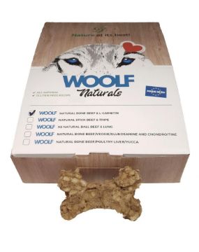 Picture of * Woolf Naturals Bone with Beef & L-Carnitin 24g x 30