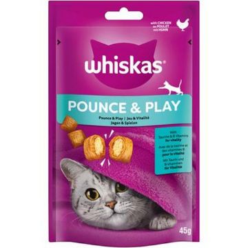 Picture of Whiskas Pounce & Play Cat Treats 45g x 8