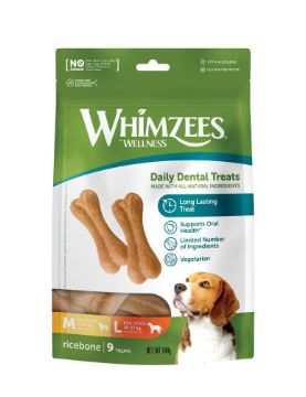 Picture of Whimzees Rice Bones 9pk x 1