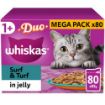 Picture of Whiskas Pouch 1+ Duo Surf & Turf in Jelly 85g GIANT 80 Pack