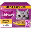 Picture of Whiskas Pouch 7+ Poultry Feasts in Jelly 85g GIANT 80 Pack 