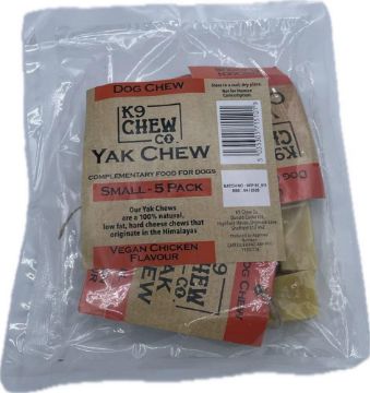 Picture of K9 Chew Co. Yak Chew CHICKEN Small x 5