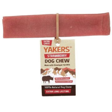 Picture of Yakers Dog Chew STRAWBERRY XL x 10