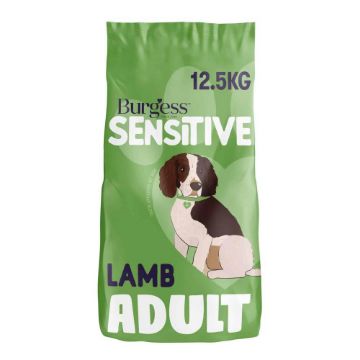Picture of Burgess Sensitive Adult Dog - Lamb & Rice 12.5kg