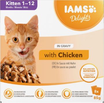 Picture of Iams Kitten Pouch Delights Gravy 85g 8pk x 1