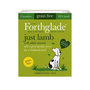 Picture of Forthglade Adult Dog Tray - Just Lamb 395g x 18