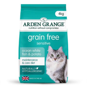 Picture of Arden Grange Adult Cat Sensitive - Ocean White Fish & Potato 4kg
