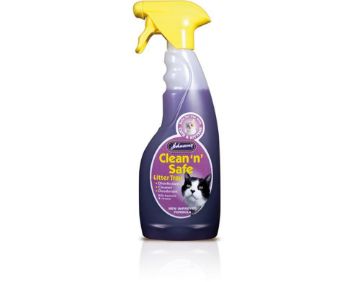 Picture of Johnson's Clean 'n' Safe Cat Litter Trigger Spray 500ml x 6
