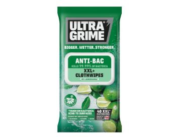 Picture of Ultra Grime XXL Anti-Bac Wipes 40pk x 1