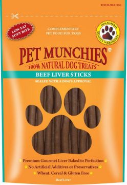 Picture of Pet Munchies Dog Treats - Beef Liver Sticks 90g x 8 
