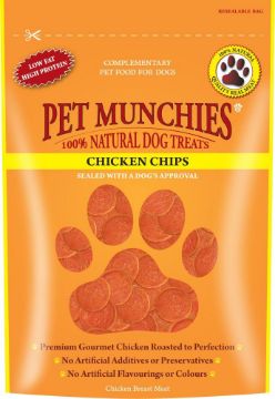 Picture of Pet Munchies Dog Treats Chicken Chips 100g x 8