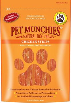 Picture of Pet Munchies Dog Treats - Chicken Strips 90g x 8