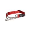 Picture of z [DISC] Rogz Utility Red Large (Fanbelt) Obedience Half-Check Collar 13" - 22" x 1