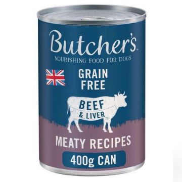 Picture of Butchers Cans Beef & Liver 400g x 12