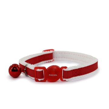 Picture of Ancol Cat Collar Safety Reflective Red x 3