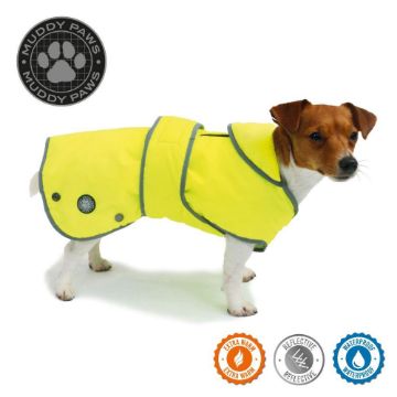 Picture of Ancol Stormguard Dog Coat - Hi-Viz Yellow X-Small 10" x 1