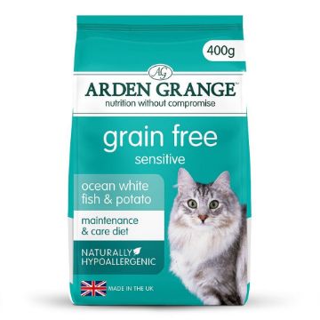 Picture of Arden Grange Adult Cat Sensitive Ocean White Fish & Potato 400g