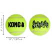 Picture of KONG Air Dog Squeaker Tennis Balls Large 3½" x 48 Bulk Box