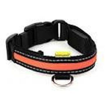 Picture of Animates Soft Nylon LED Collar - Small 13½" - 16" Orange x 1