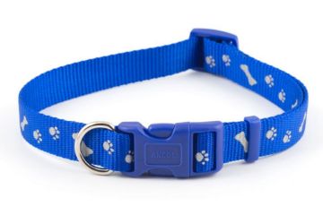 Picture of Ancol Paw'n'Bone Collar Blue Medium x 1