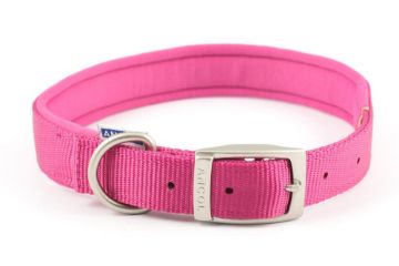 Picture of Ancol Padded Nylon Buckle Collar - Pink 22" x 1
