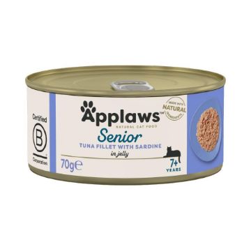 Picture of Applaws Senior Cat Can - Tuna & Sardine in Jelly 70g x 24