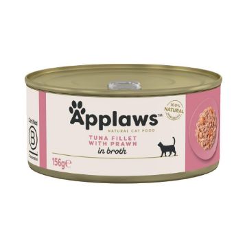 Picture of Applaws Cat Can - Tuna & Prawn in Broth 156g x 24