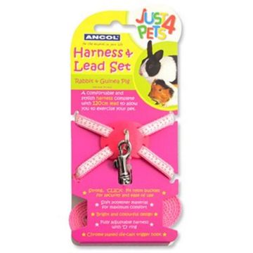Picture of Ancol Rabbit Harness & Lead Set - Pink x 1