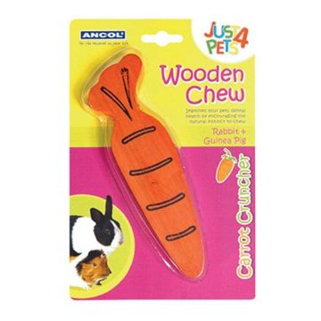 Picture of Ancol Wooden Carrot Cruncher Gnaw x 1 