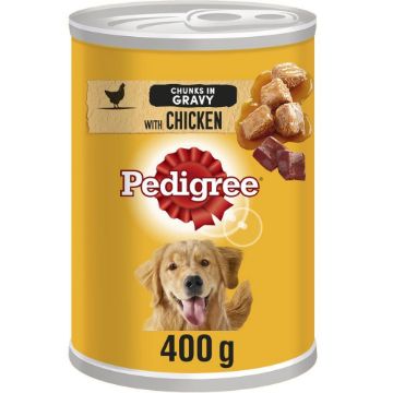 Picture of Pedigree Cans Adult Chicken in Gravy 400g x 12pk