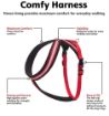 Picture of Company of Animals Comfy Harness XXL (Chest 84-120cm) Red