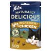 Picture of Felix Naturally Delicious Cat Treats Chicken & Catnip 50g x 8