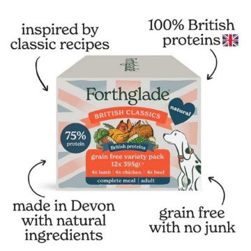 Picture of Forthglade British Classics Multipack Beef/Chicken/Lamb 395g 12pk x 1