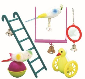 Picture of Beaks Plastic Bird Toy Assortment x 24