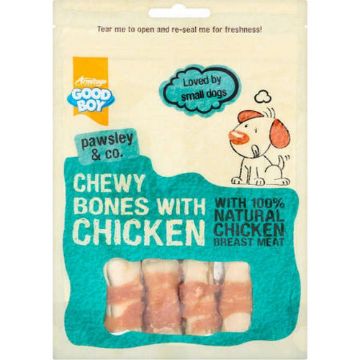 Picture of Good Boy Pawsley & Co. Dog Treats - Chewy Bones with Chicken 80g x 10