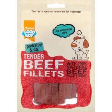 Picture of Good Boy Pawsley & Co. Dog Treats Tender Beef Fillets 90g x 10