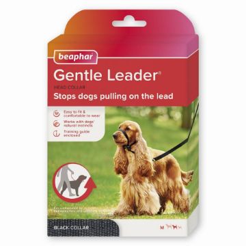 Picture of Beaphar Gentle Leader Head Collar Black Medium x 1