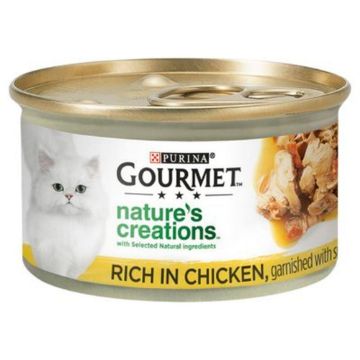 Picture of Gourmet Natures Creations Cans Chicken, Tomato & Spinach 85g x 12