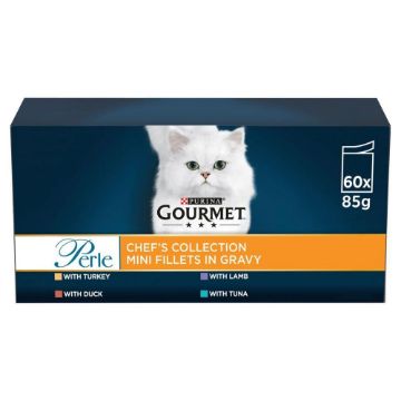 Picture of Gourmet Perle Pouch Senior 7+ Chef Collection in Gravy 85g 60pk x 1