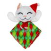 Picture of 2026 KONG Christmas Cat Crackles Santa Kitty Argyle x 3