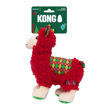 Picture of 2026 KONG Christmas Dog Sherps Llama Red Medium x 3