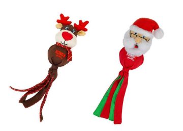 Picture of 2026 KONG Christmas Dog Wubba Rudolf & Santa Large x 3