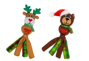 Picture of 2026 KONG Christmas Dog Wubba Rudolf & Bear Small x 3