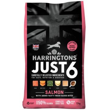 Picture of Harringtons Just 6 Adult Dog Salmon 12kg