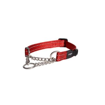 Picture of Rogz Utility Red Medium (Snake) Obedience Half-Check Collar 10"-16" x 1