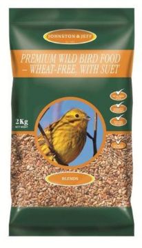 Picture of Johnston & Jeff Premium Wild Bird Wheat Free with Suet 2kg