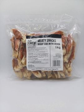 Picture of K9 MS Rabbit Ears with Chicken 1kg BULK x 1