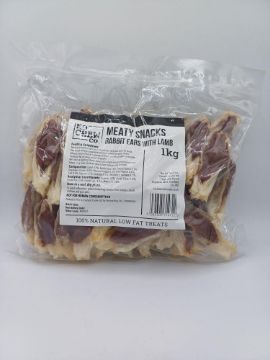 Picture of K9 MS Rabbit Ears with Lamb 1kg BULK x 1