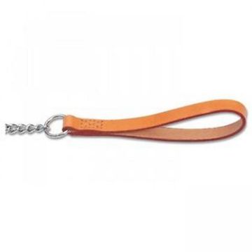 Picture of Ancol Leather Chain Lead - 75kg X-Heavy 30" Tan x 1